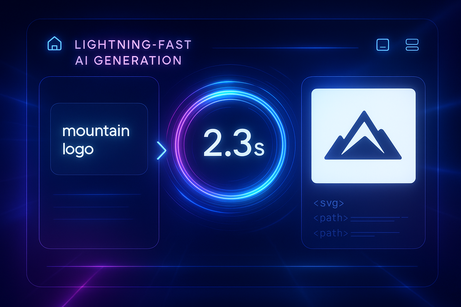 Lightning-Fast AI Generation - AI Vector